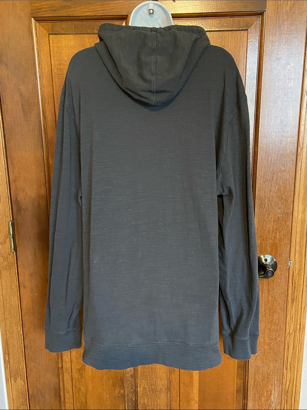 Faherty Slub Organic Cotton relaxed fit a full-front zipper drawstring hoodie XL